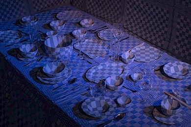 Out of Blue Dinner Exhibition